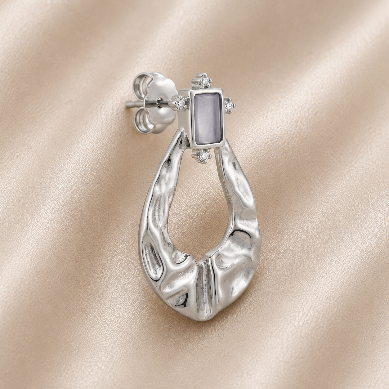 Artisan Silver Drop Earrings