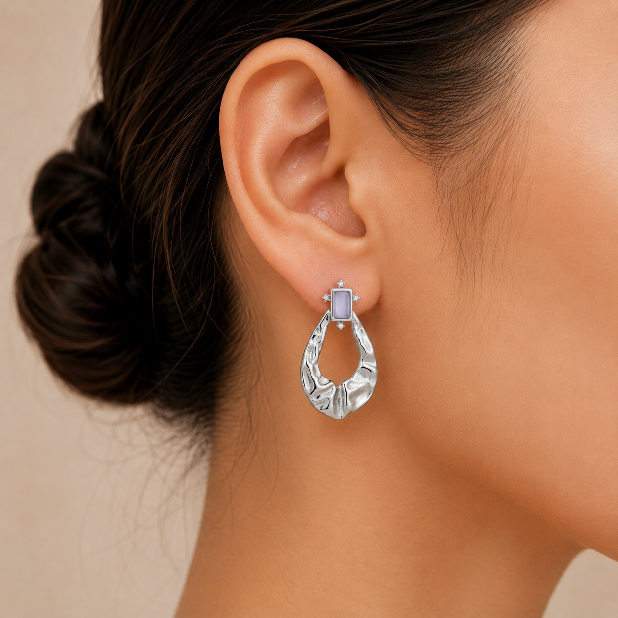 Artisan Silver Drop Earrings