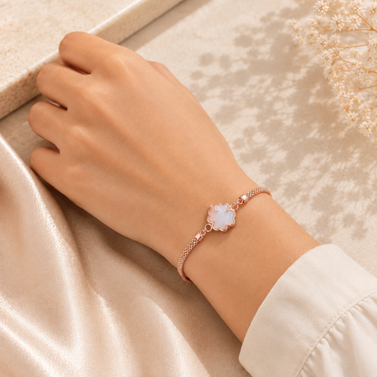 Rose Gold Celestial Pearl Bracelet