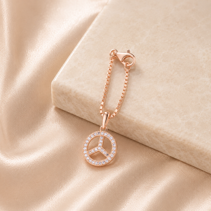 Harmony Peace Charm In Rose Gold