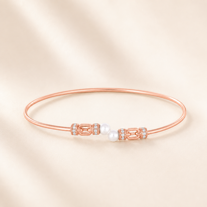 Rose Gold Pearl Bracelet