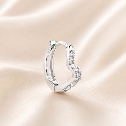 Diamond Arc Earrings