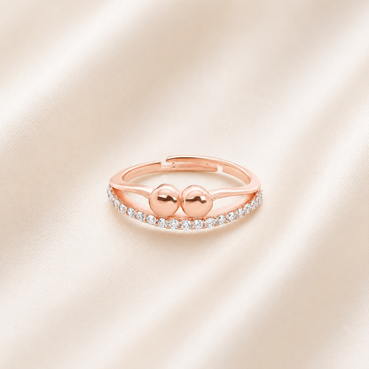 Infinity Halo Ring | Rose Gold