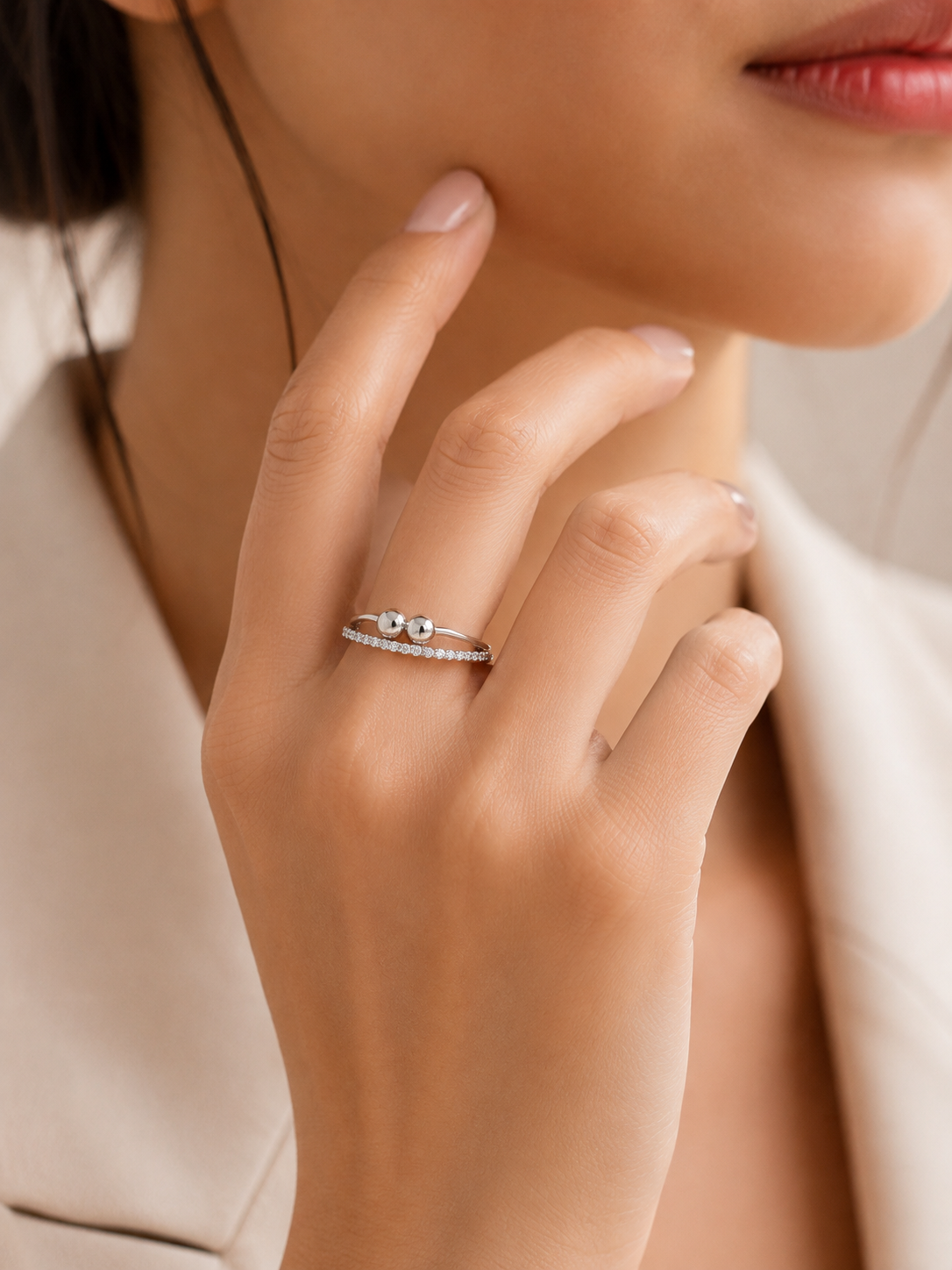 Infinity Halo Ring