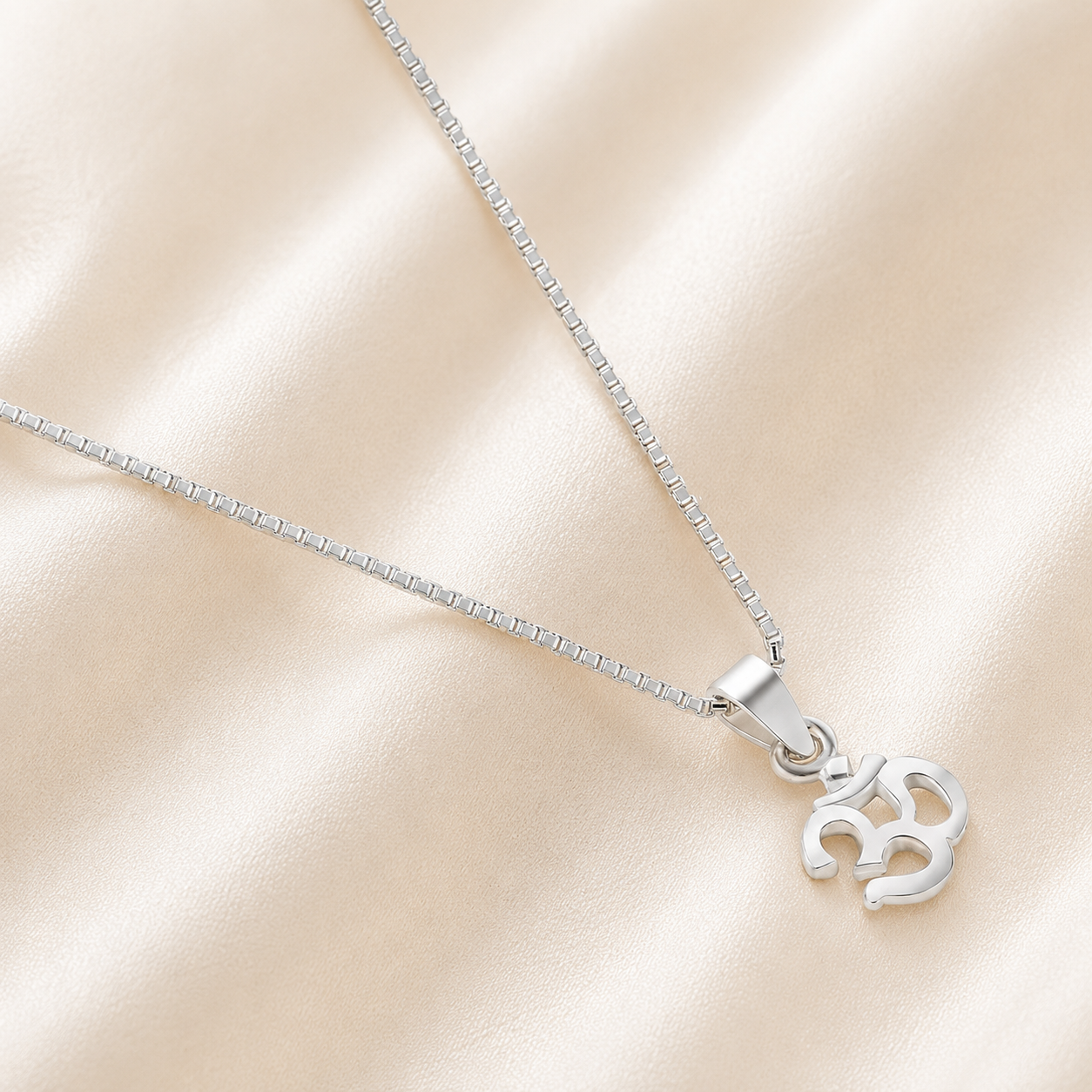 Om Sacred Silver Necklace