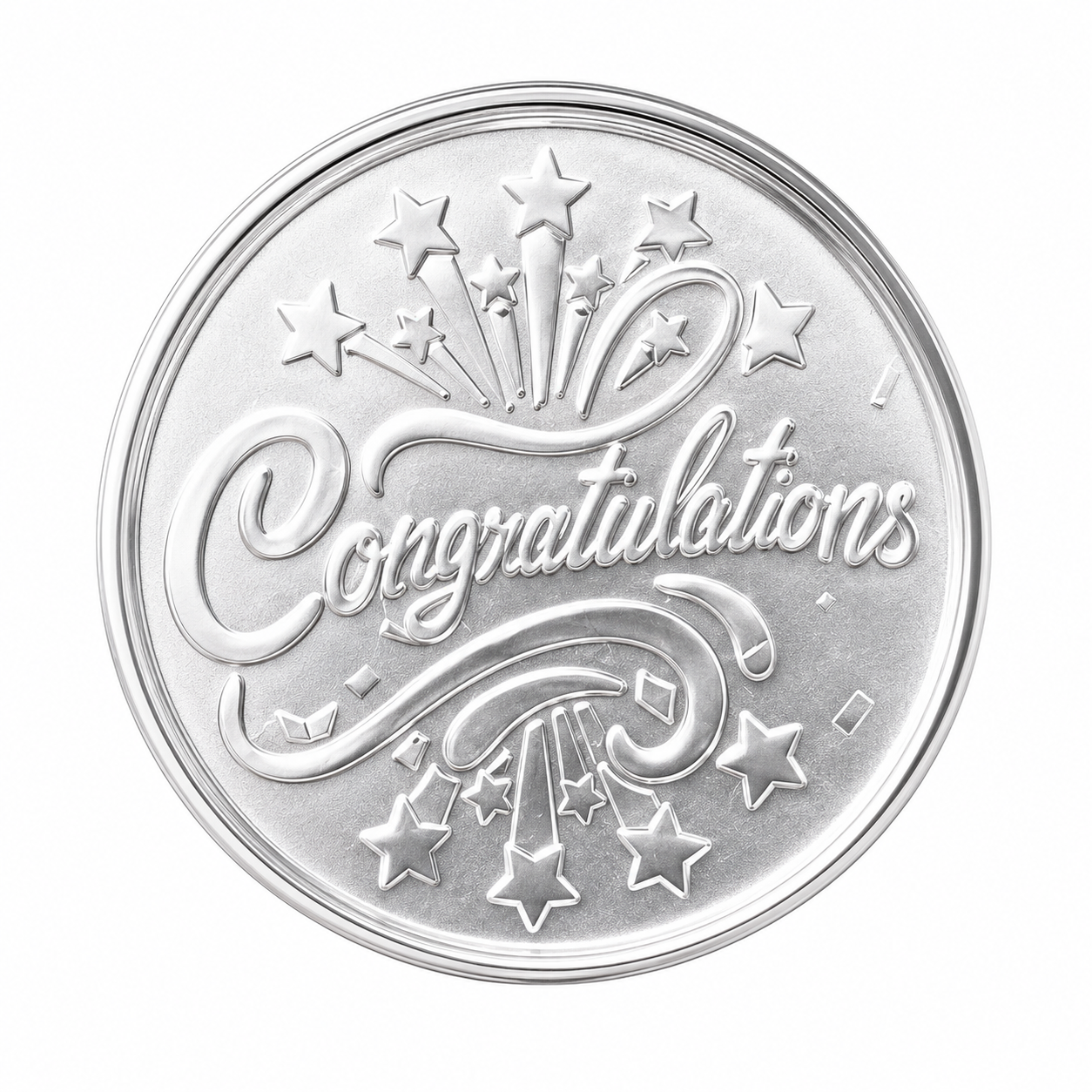 Congratulations Silver Coin 1 gm