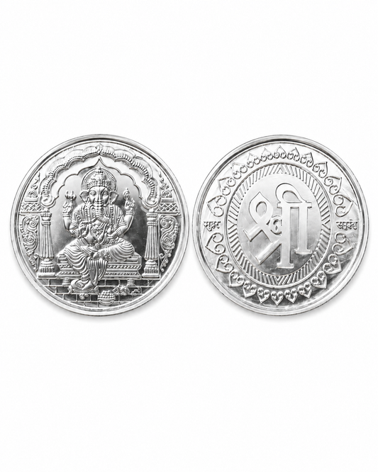 Ganesh Ji Silver Coin 5 gm