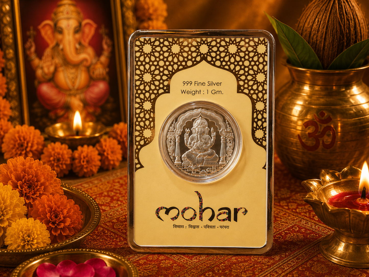 Ganesh Ji Silver Coin 1 gm