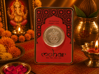 Swastik Pot Silver Coin 1 gm