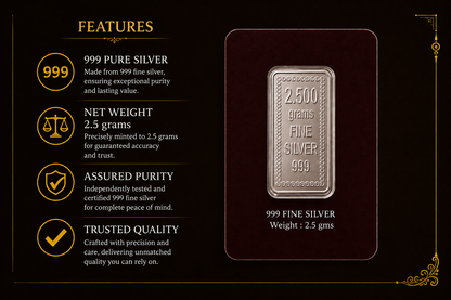 Silver Bar 2.5 gm