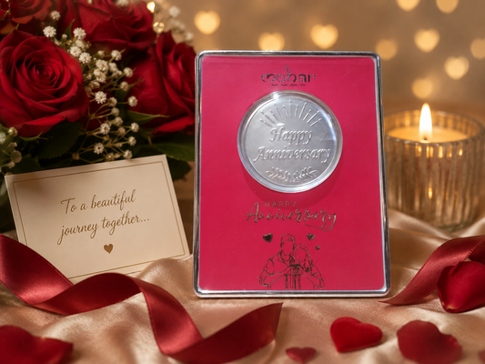 Happy Anniversary Silver Coin 1 gm