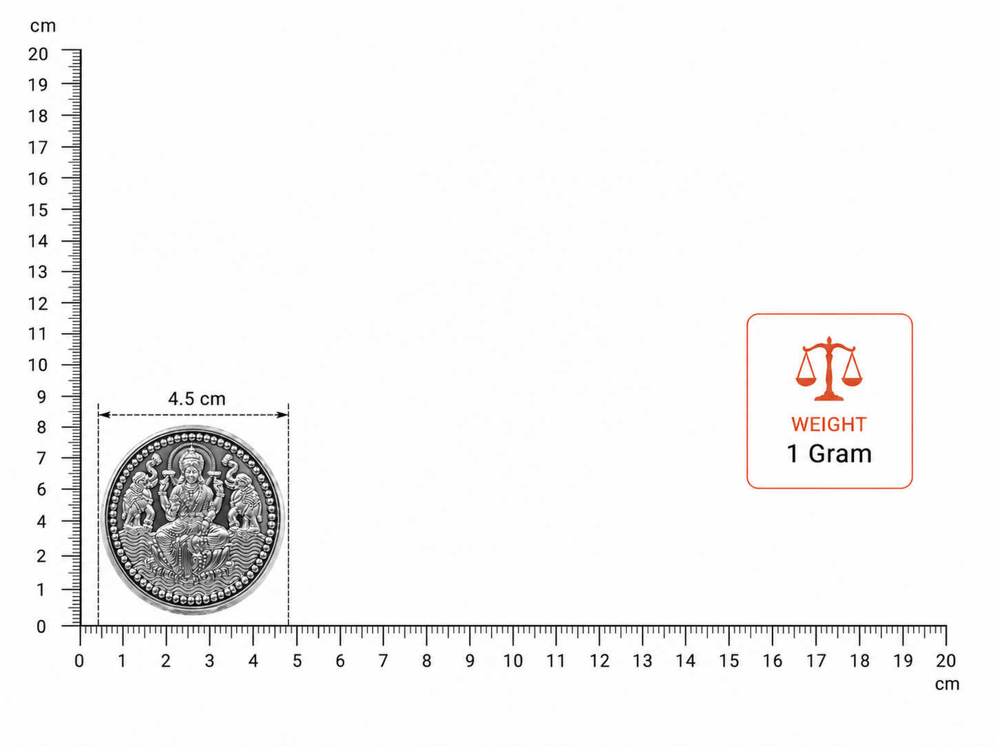Laxmi ji Silver Coin 1 gm