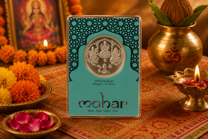Ganesh Laxmi Saraswati Silver Coin 10 gm