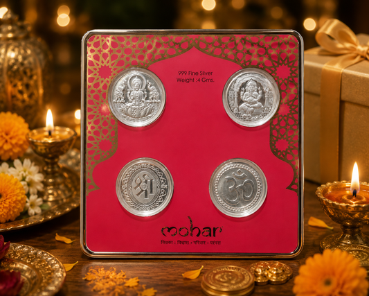 Ganesh Laxmi Silver Coin 4 gm