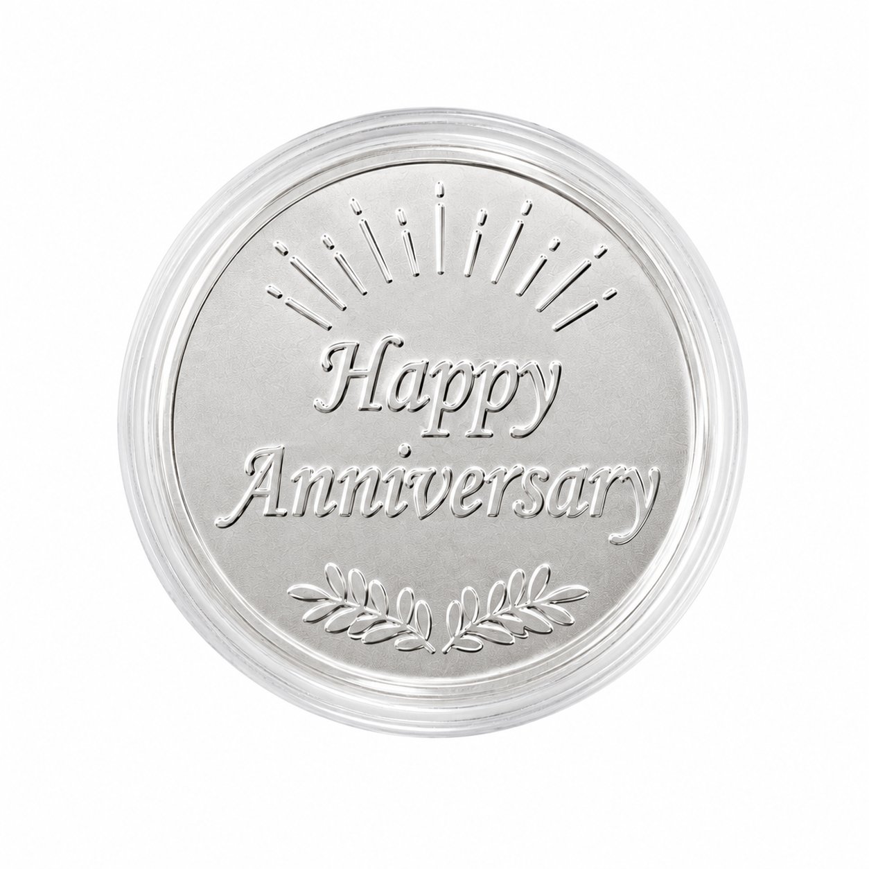 Happy Anniversary Silver Coin 1 gm
