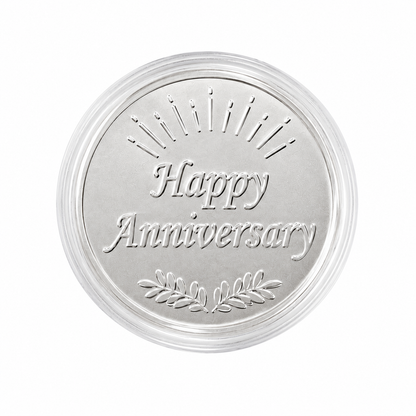 Happy Anniversary Silver Coin 1 gm