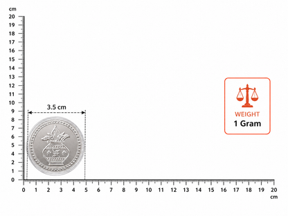 Swastik Pot Silver Coin 1 gm