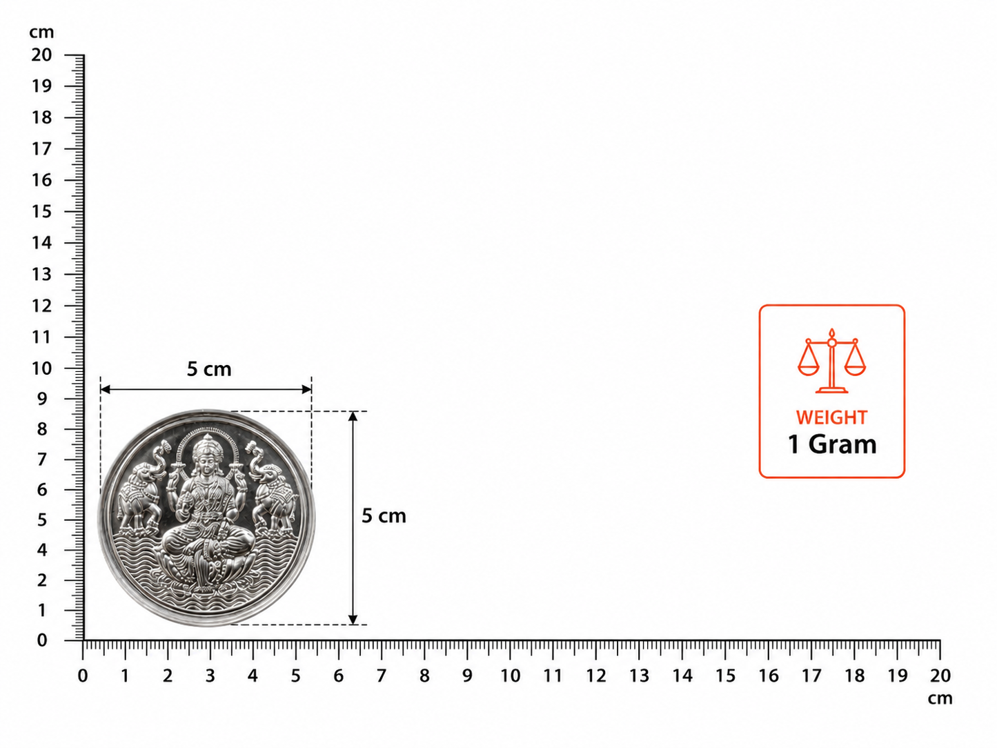 Laxmi ji Silver Coin 1 gm