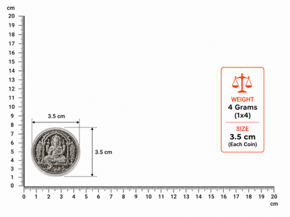 Ganesh Laxmi Silver Coin 4 gm