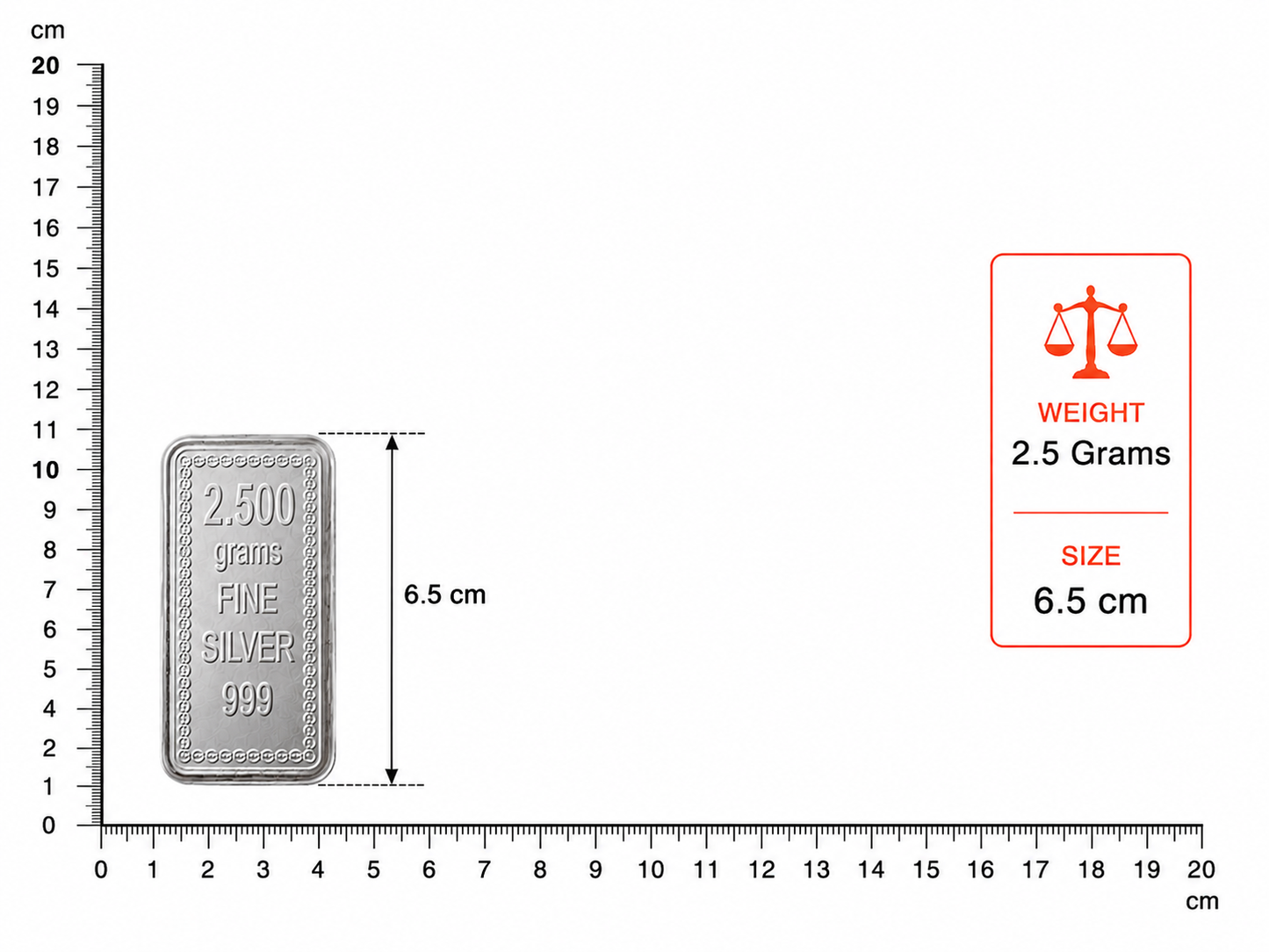 Silver Bar 2.5 gm