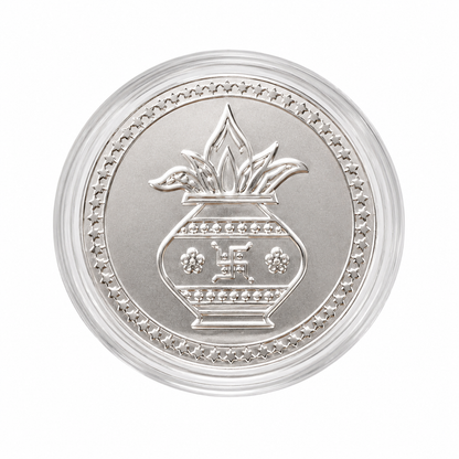 Swastik Pot Silver Coin 1 gm