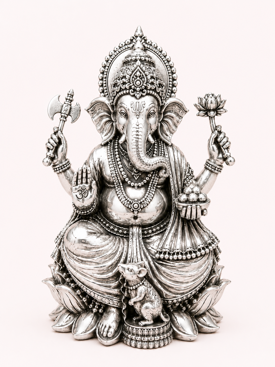 Lord Ganesha Silver Idol
