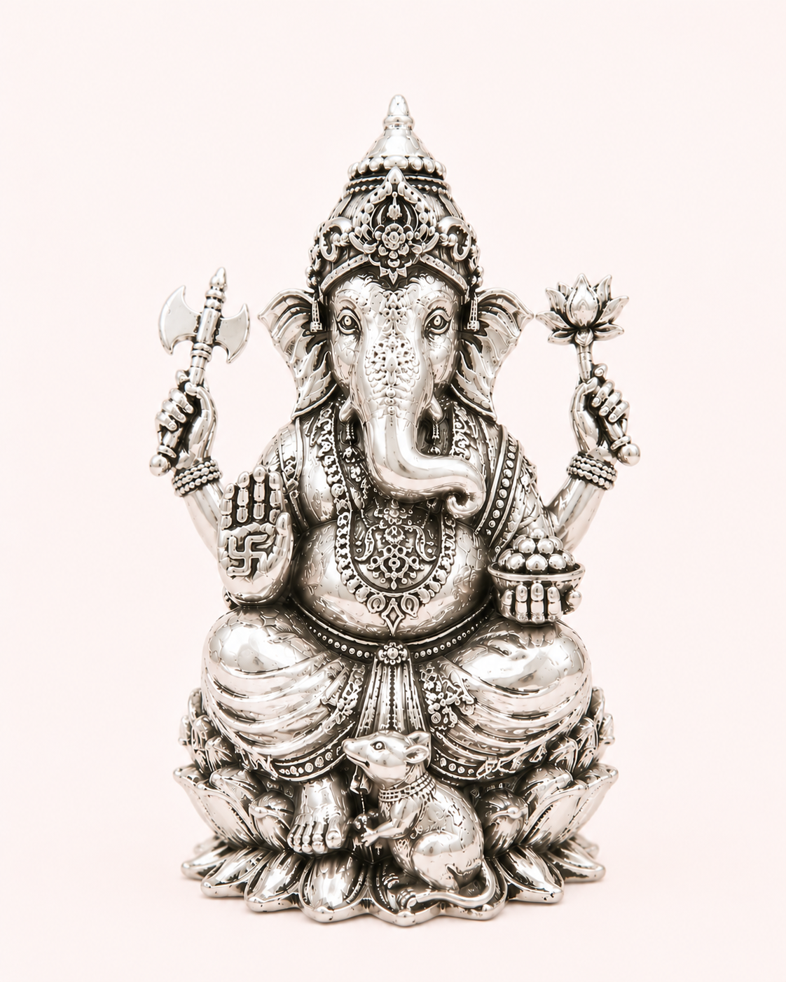 Lord Ganesha Silver Idol