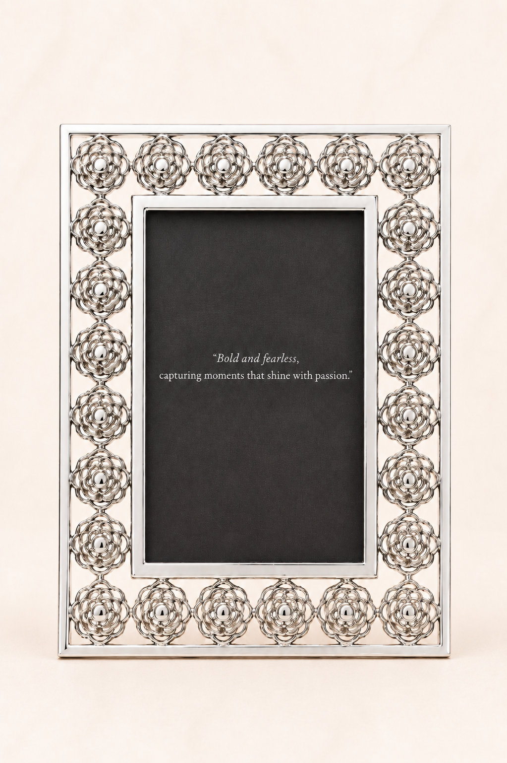 Rosette Silver Photo Frame