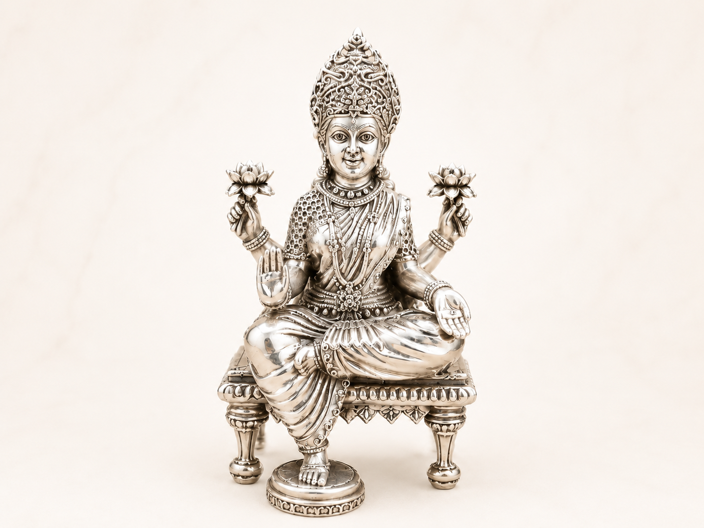 Laxmi Ji Silver Idol
