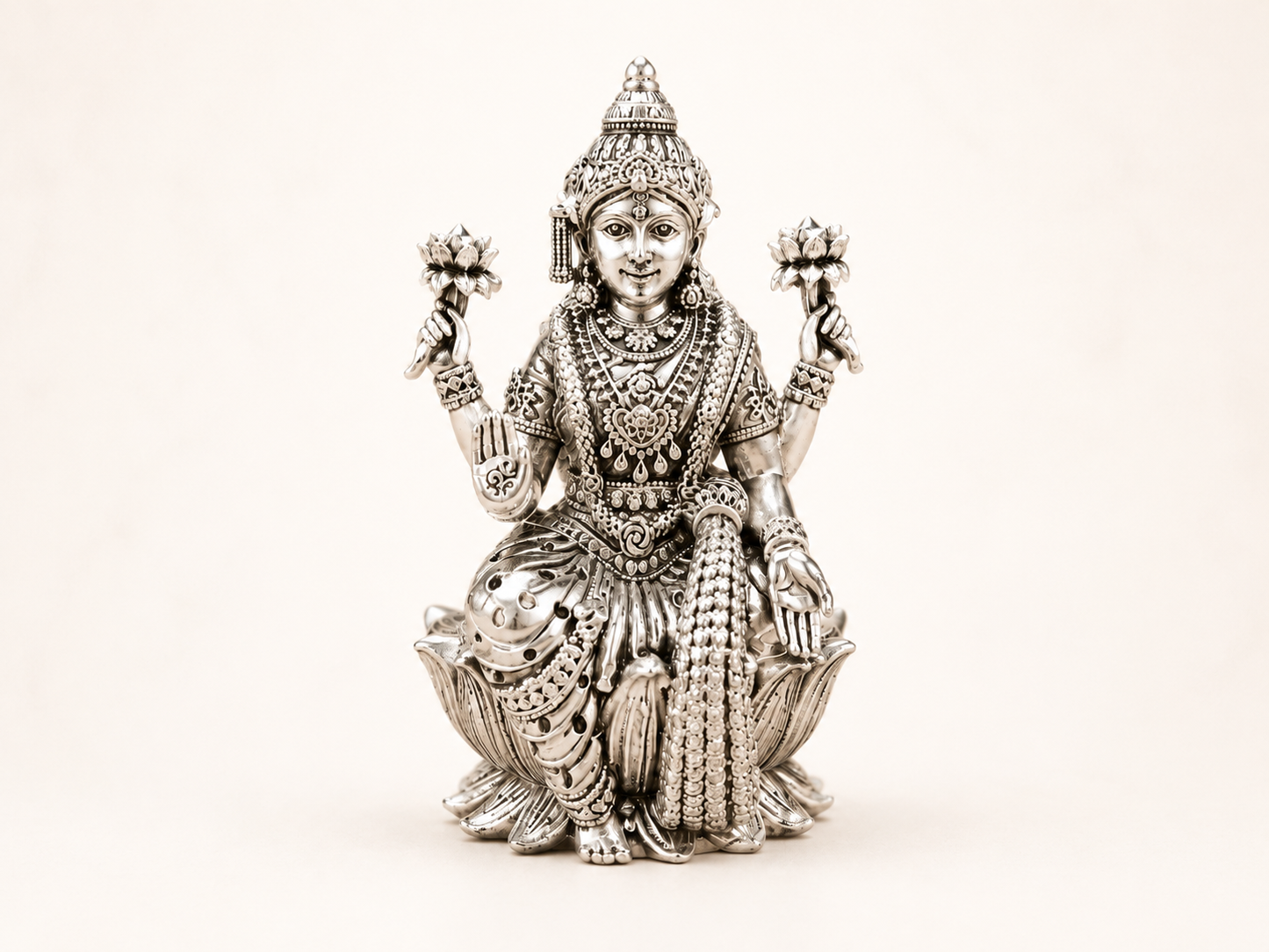 Laxmi Ji Silver Idol