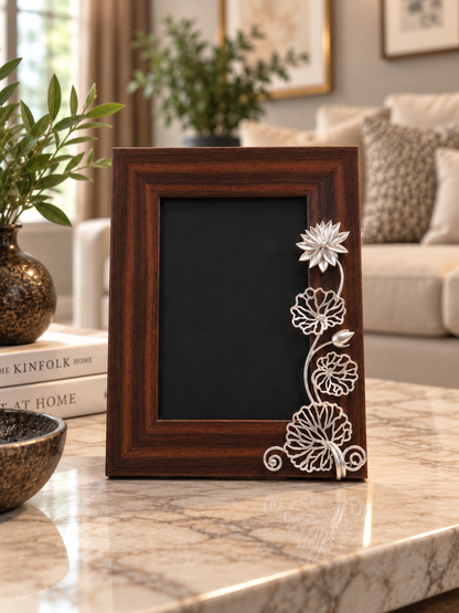 Lotus Cascade Photo Frame