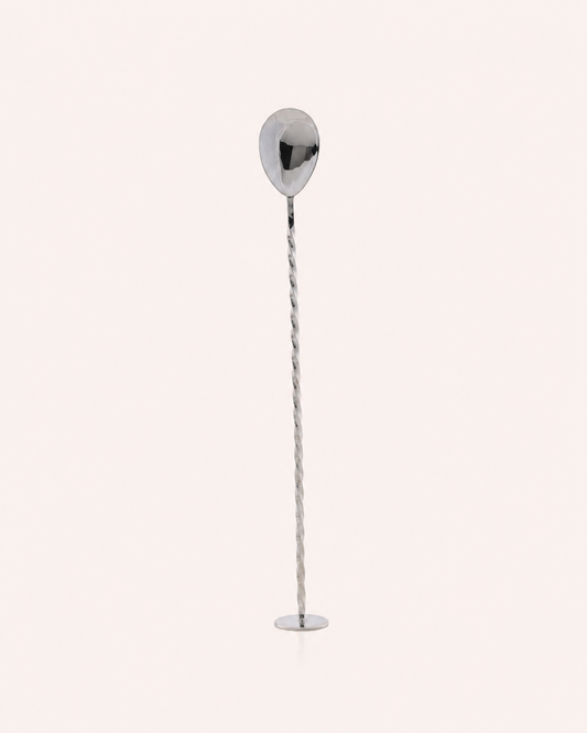 High-Polish Silver Bar Spoon
