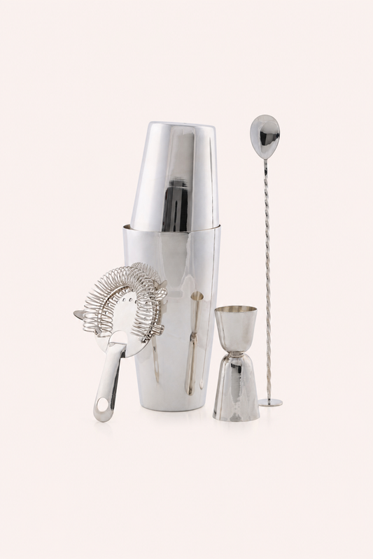 High-Polish Silver Hawthorne Strainer