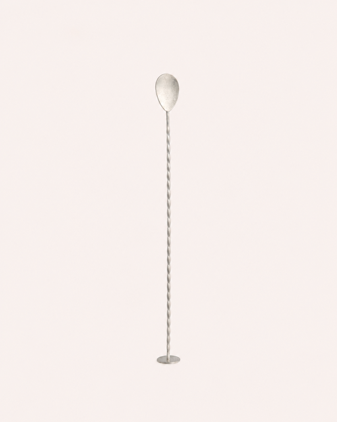 Matte Brushed Silver Bar Spoon