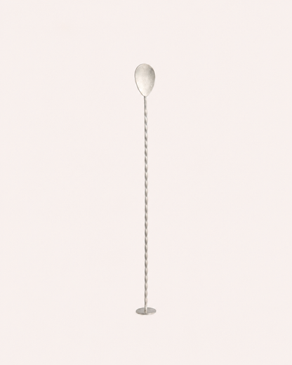 Matte Brushed Silver Bar Spoon