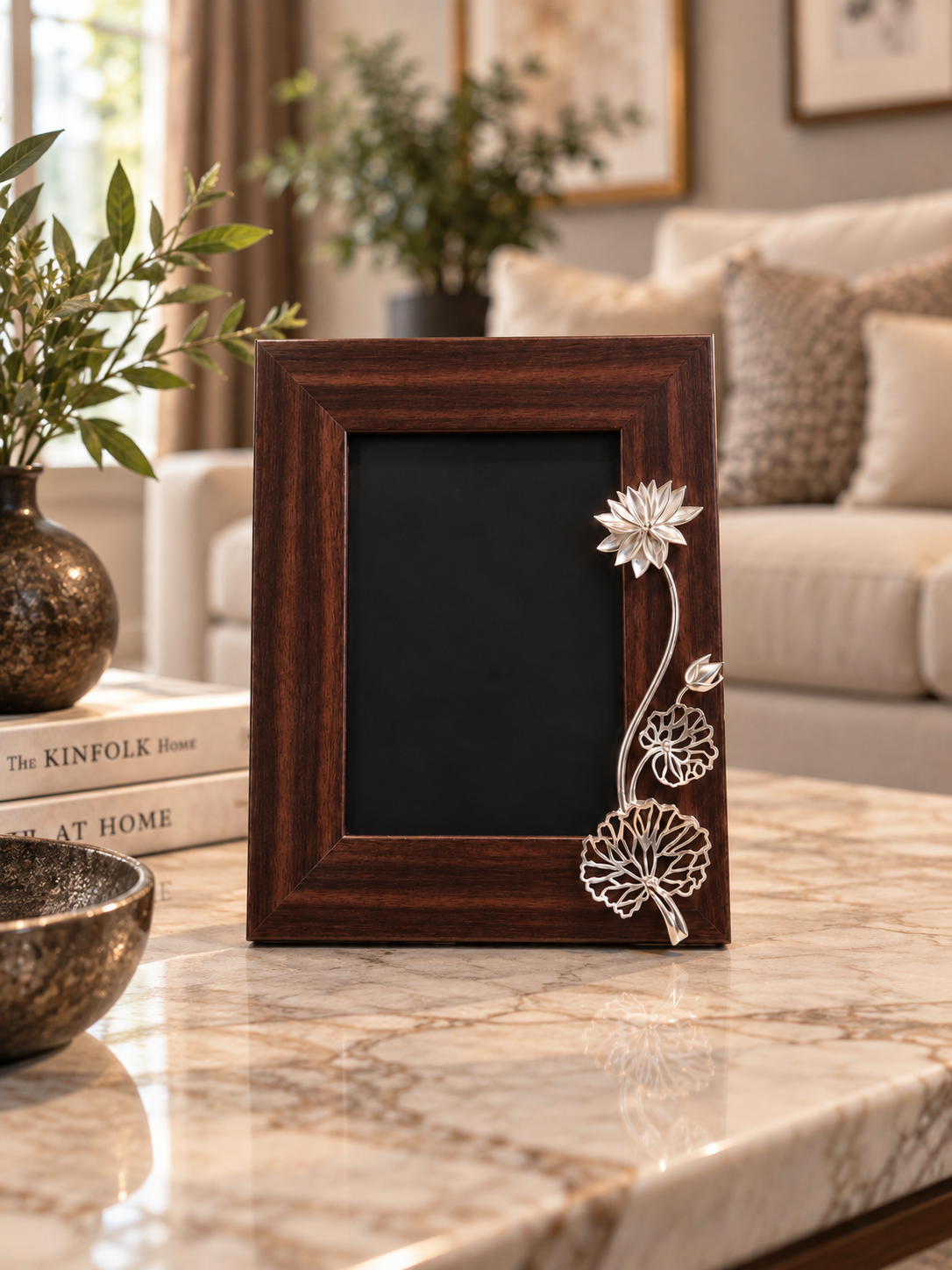 Lotus Cascade Photo Frame | Small