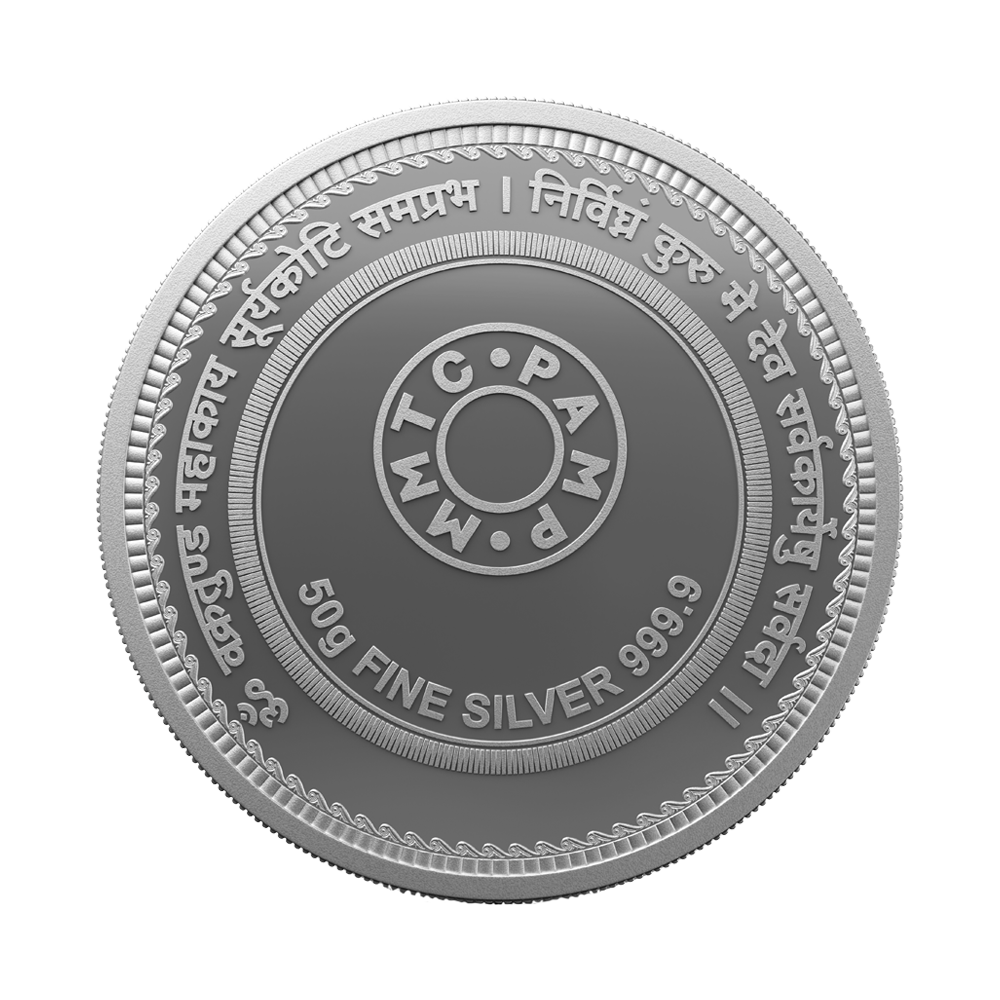 Ganesha Colored Silver Coin