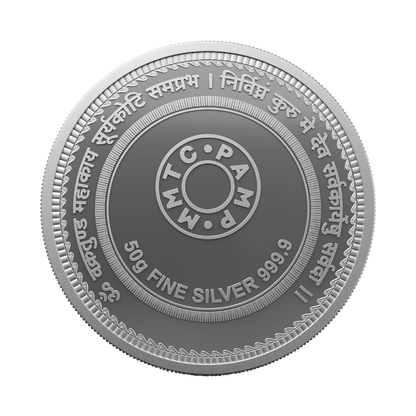 Ganesha Colored Silver Coin
