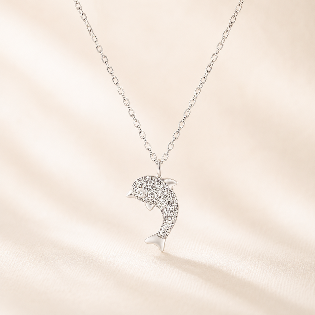 Crystal Dolphin Necklace