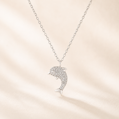 Crystal Dolphin Necklace
