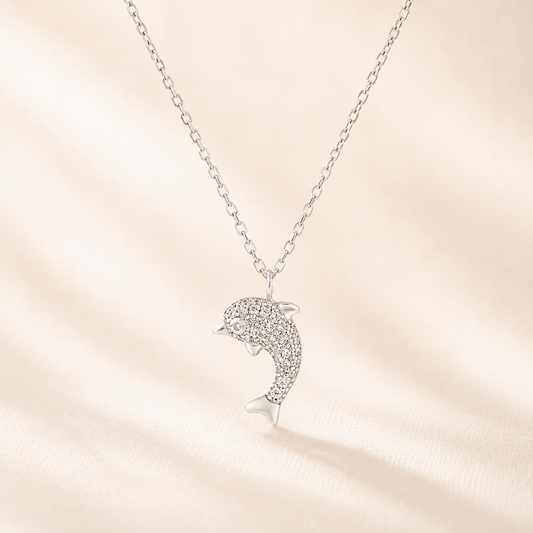 Crystal Dolphin Necklace
