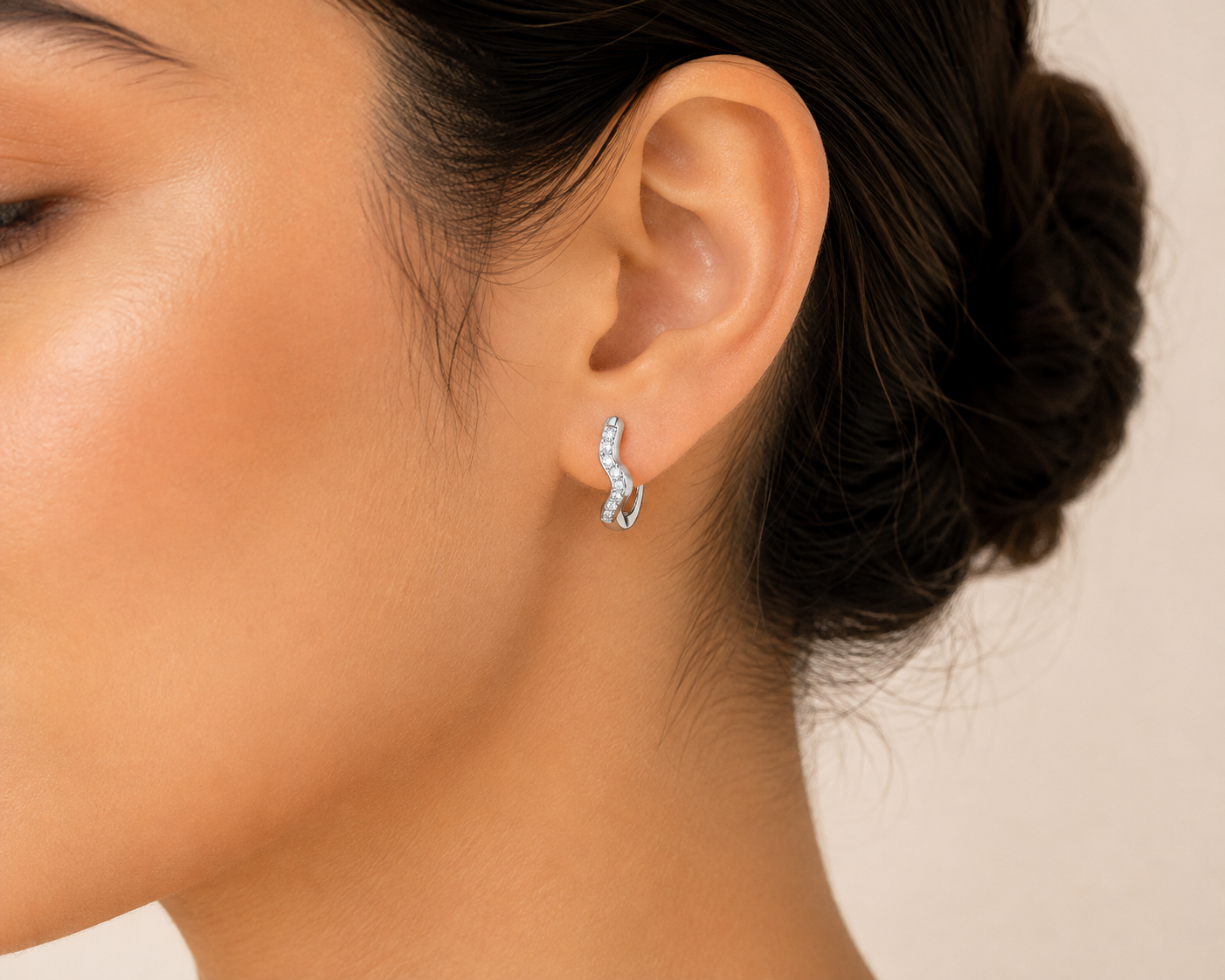 Diamond Arc Earrings