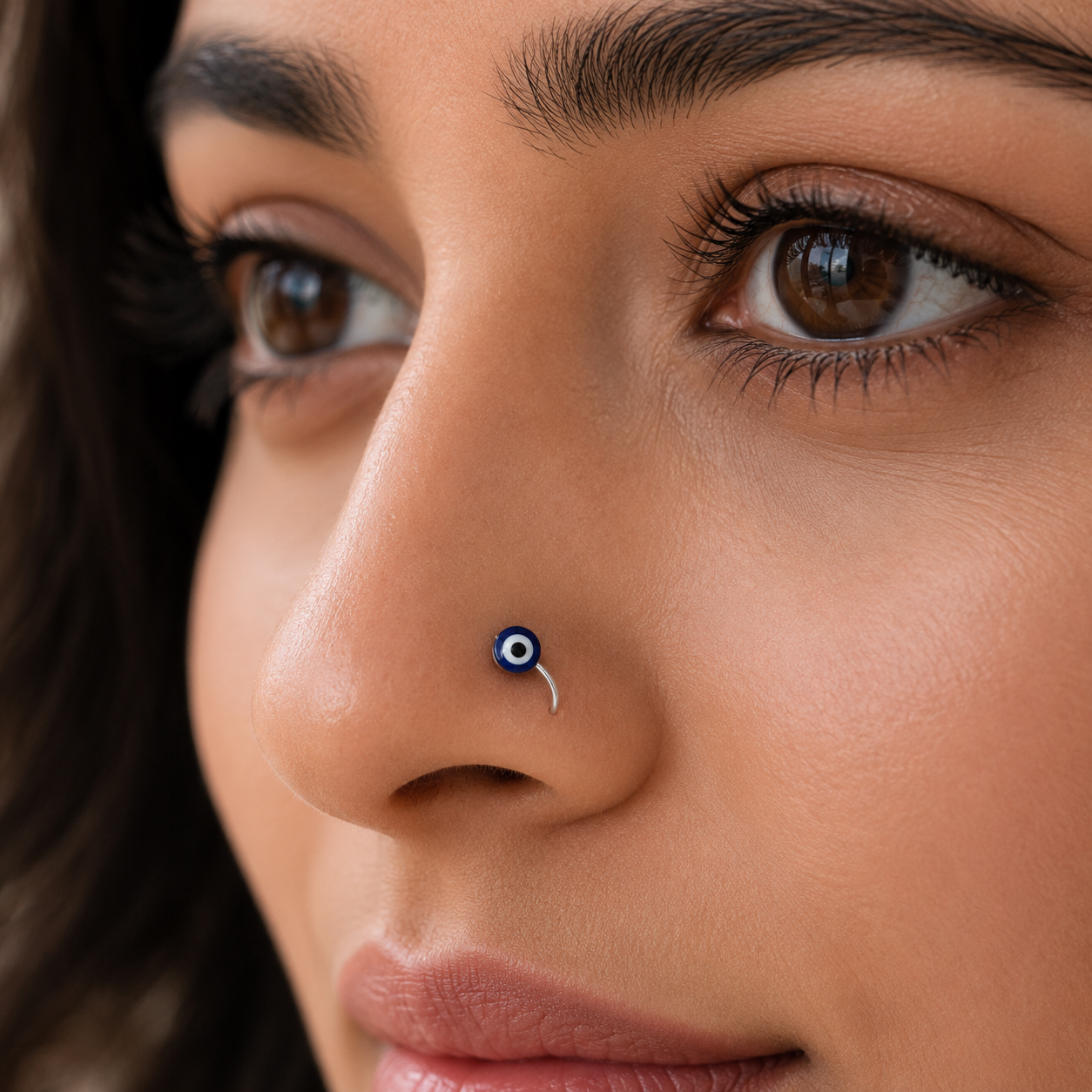 Evil Eye Nose Pin