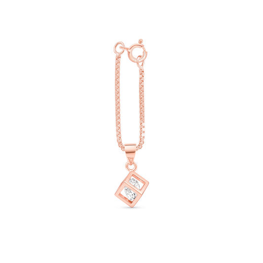 Rose Gold Prism Charm