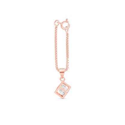 Rose Gold Prism Charm