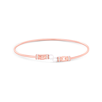 Rose Gold Pearl Bracelet