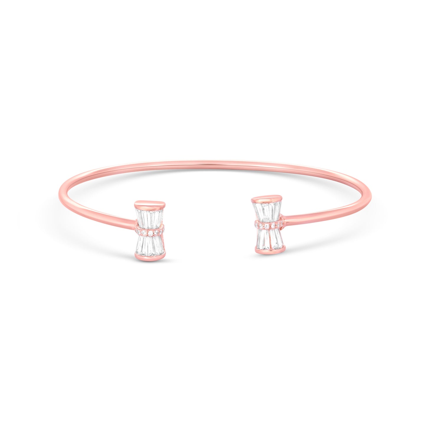 Twin Radiance Cuff in Rose Gold