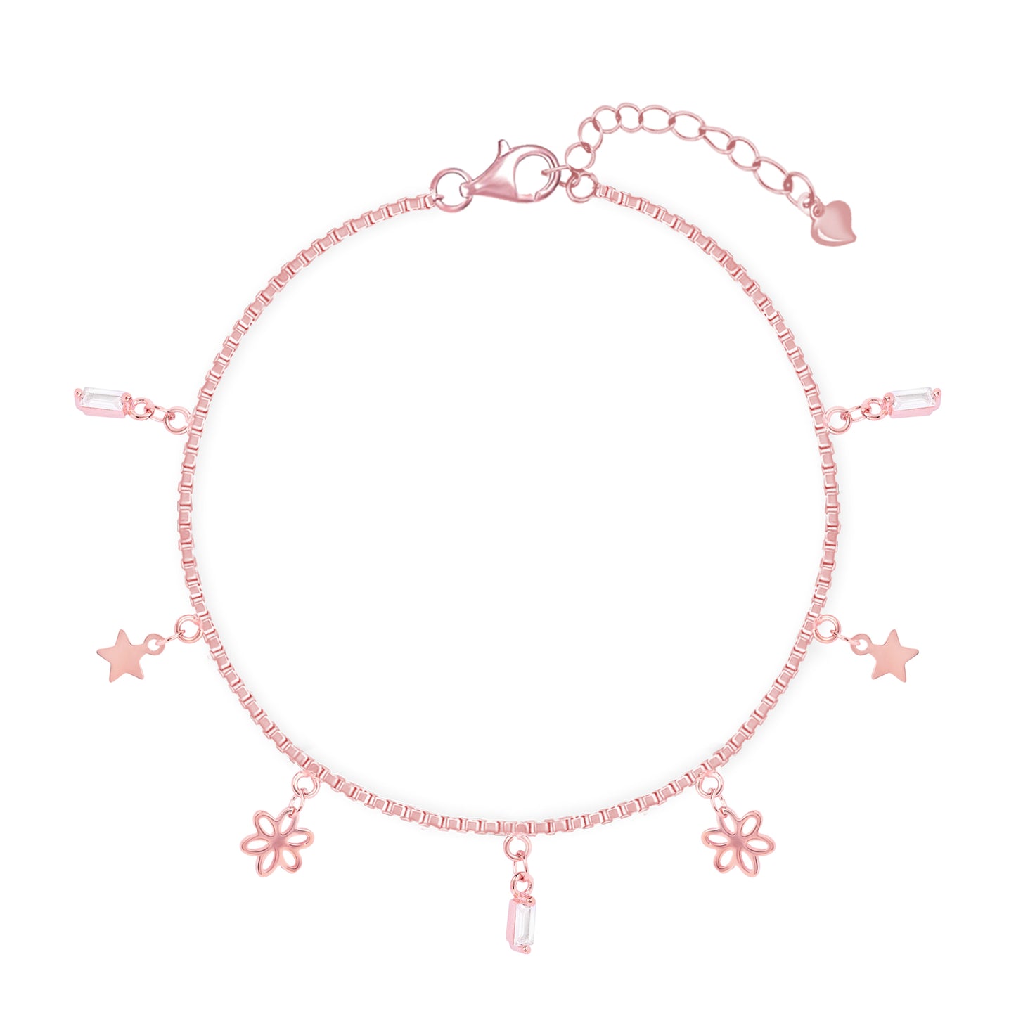 Enchanted Charm Bracelet in Rose Gold