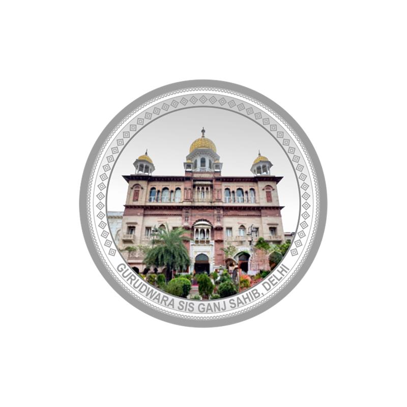 Guru Tegh Bahadur ji 20gms Silver Coin