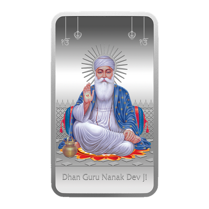 Gurunanak Ji 50gms Silver Coin